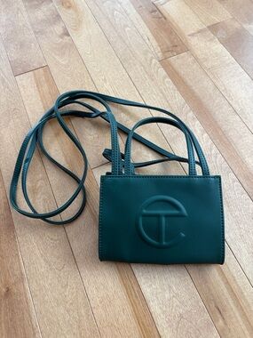 TELFAR Dark Olive Shopping Bag (Size S)